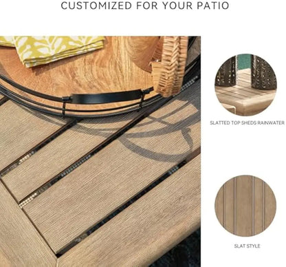 Gerianne Outdoor Rectangular Eucalyptus Wood Coffee Table