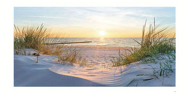 Beach Sunset Wall  Large Landscape Canvas Painting