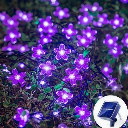 Solar Cherry Garden Blossom Flower Lights