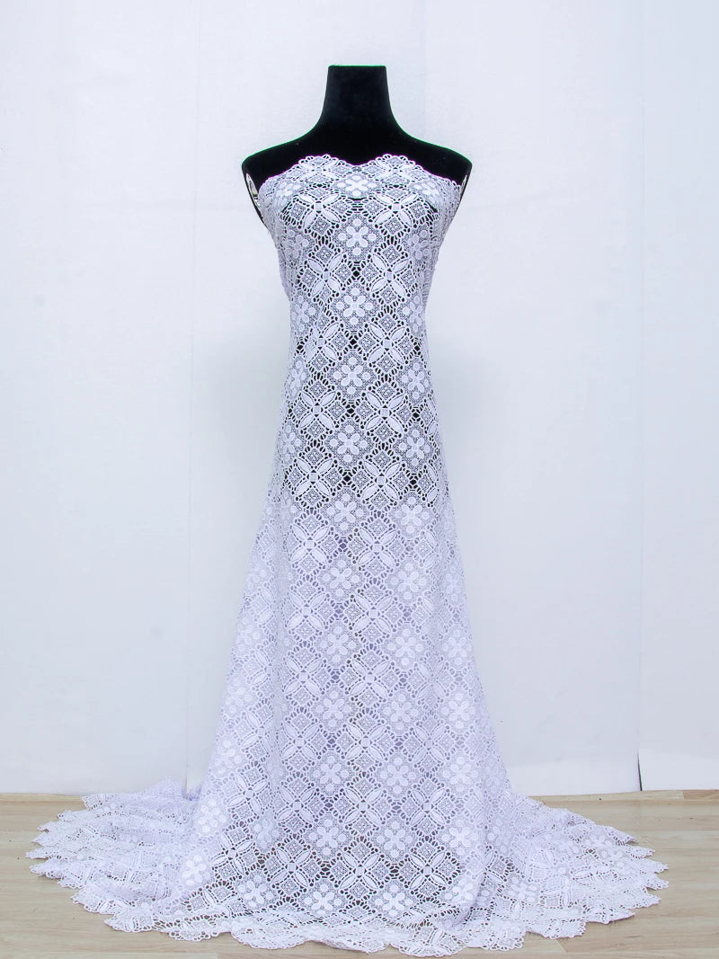Pure White  Lace Fabric High Quality