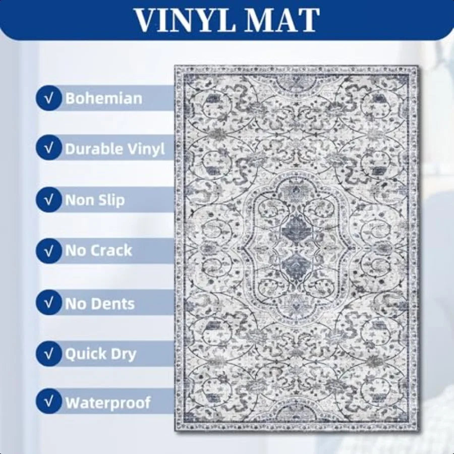 5' x 7' Waterproof Area Rug for Living Room