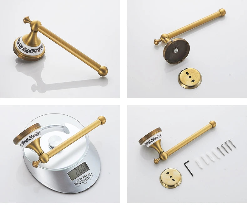 Antique Bronze Bathroom Hardware Set