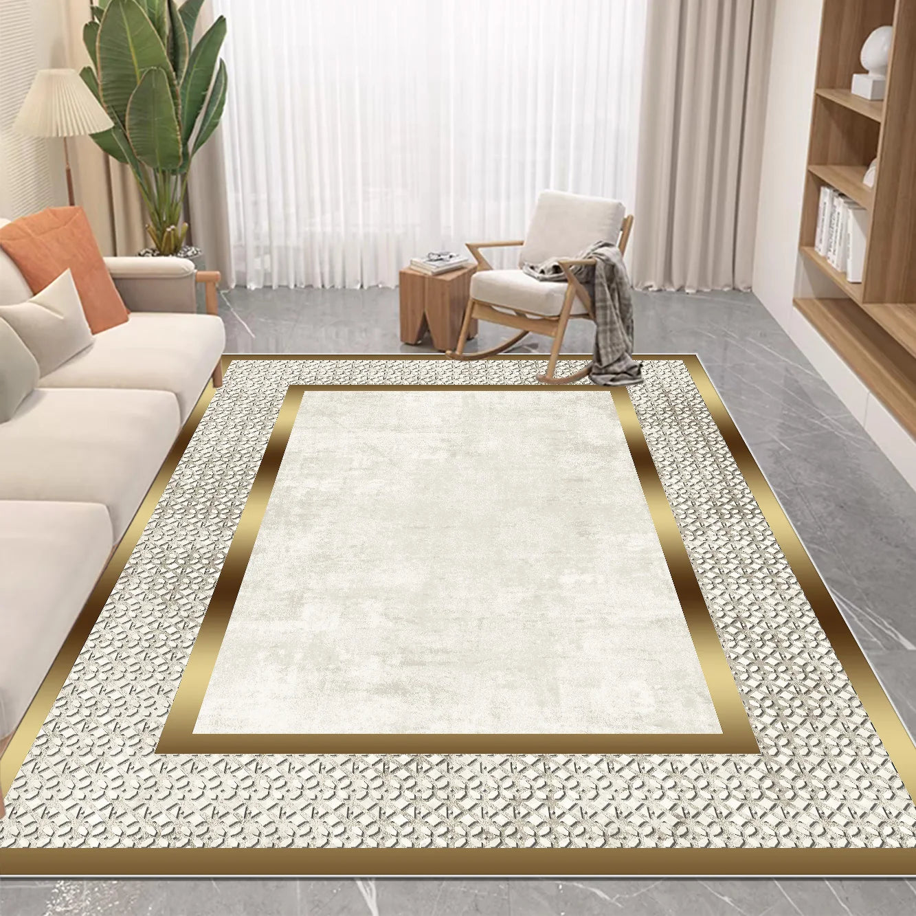 Nordic Luxury Style Carpet in The Living Room Decor Rugs