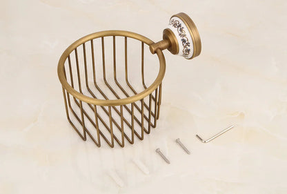 Porcelain Base Bathroom Hardware Set