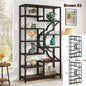 Tribesigns Bookshelf Industrial 5 Tier Etagere Bookcase,