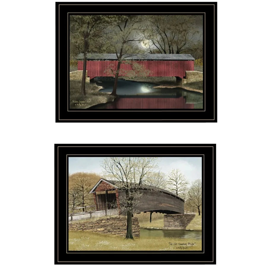 "Bridges Vignette of 2-piece By Billy Jacobs Black Frame