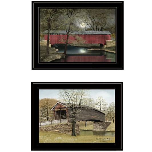 "Bridges Vignette of 2-piece By Billy Jacobs Black Frame