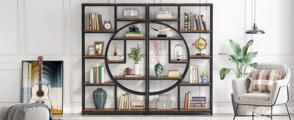 Tribesigns Bookshelf Industrial 5 Tier Etagere Bookcase,