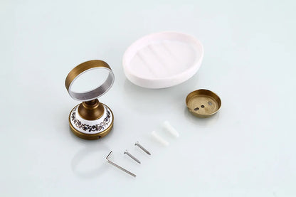 Porcelain Base Bathroom Hardware Set