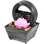 Tabletop Waterfall Home Decor  Desktop Fountain with Soft Lights Flowing Water Ornaments