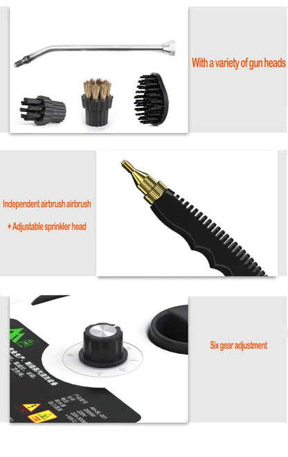 2500W Portable Steam Cleaner High Temperature  Pressure Jet  Machine