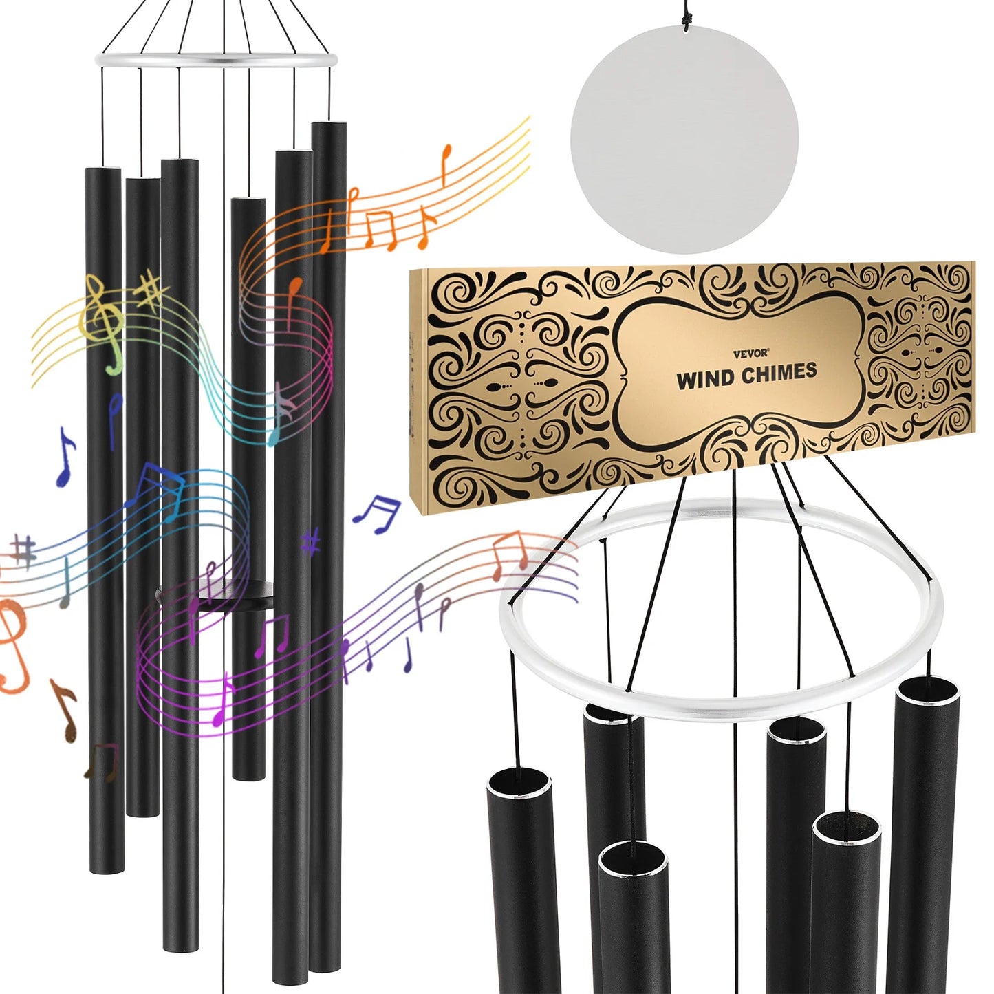 SucceBuy Wind Chimes for Outside Deep Unique Memorial Wind Chimes for Outdoor Decor  Patio Porch Garden