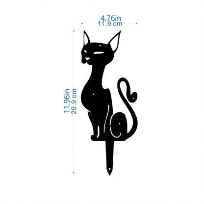 Exclusive Cute Cat Garden Decorative Silhouette -Perfect Outdoor Statues for Garden