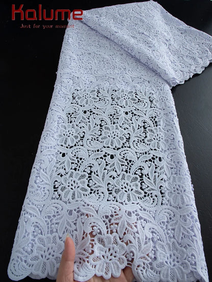 Pure White  Lace Fabric High Quality
