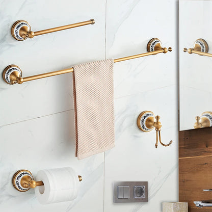 Antique Bronze Bathroom Hardware Set