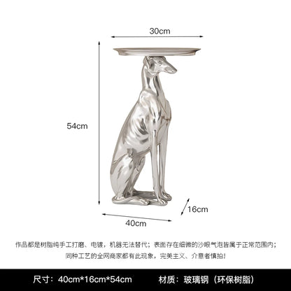 Dog Statue Sculpture, Coffee Table, Living Room Decoration,