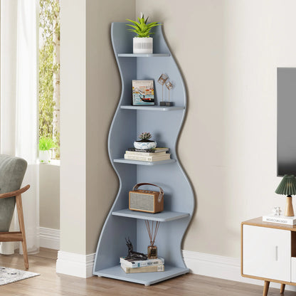 Tribesigns Corner Shelf, Modern 5-Tier Wall