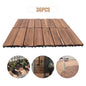 36 PCS Deck Tiles,12in Camphor Pine Wood Tiles Backyard,Indoor and Outdoor