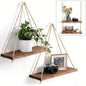 1PC Wooden Swing Hanging Wall Shelve