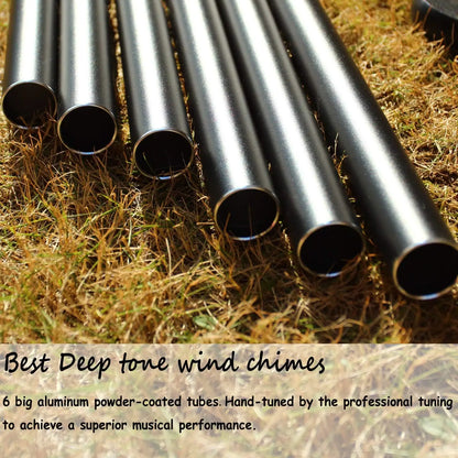 Large 42-Inch Deep Tone Wind Chimes for Outdoor Patio Garden Decor