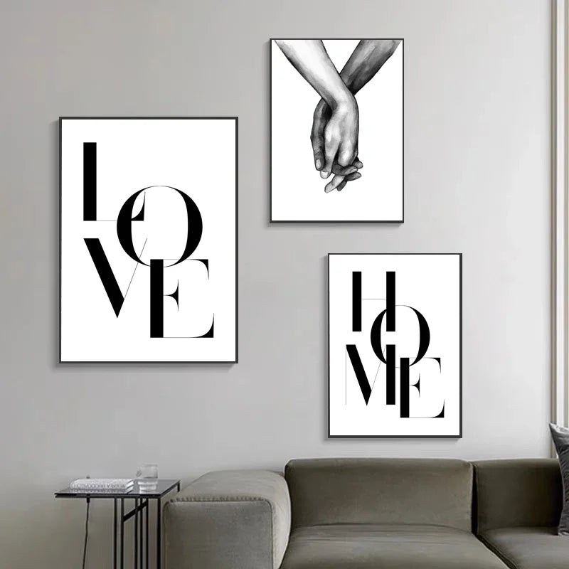 Black White  Family Wall Art