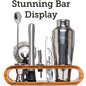 Cocktail Bar set Mixology Bartender Kit: 10-Piece Bar Tool Set