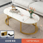Minimalist Storage Oval  Modern Design Coffee Table