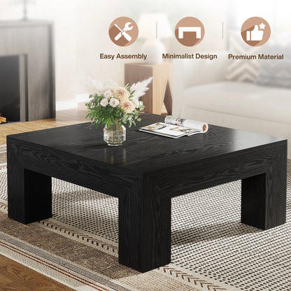 Tribesigns 39.4-Inch Square Coffee Table for Living Room, Farmhouse