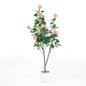 1Pcs  Hibiscus Artificial Tree Faux Tree with Red Hibiscus Flowers  for Front Porch Office Home