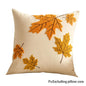 1Pcs Autumn Maple Leaf Pumpkin Pillow Case
