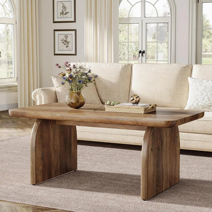 Rectangle Coffee Table,, Farmhouse Accent Center Low Cocktail