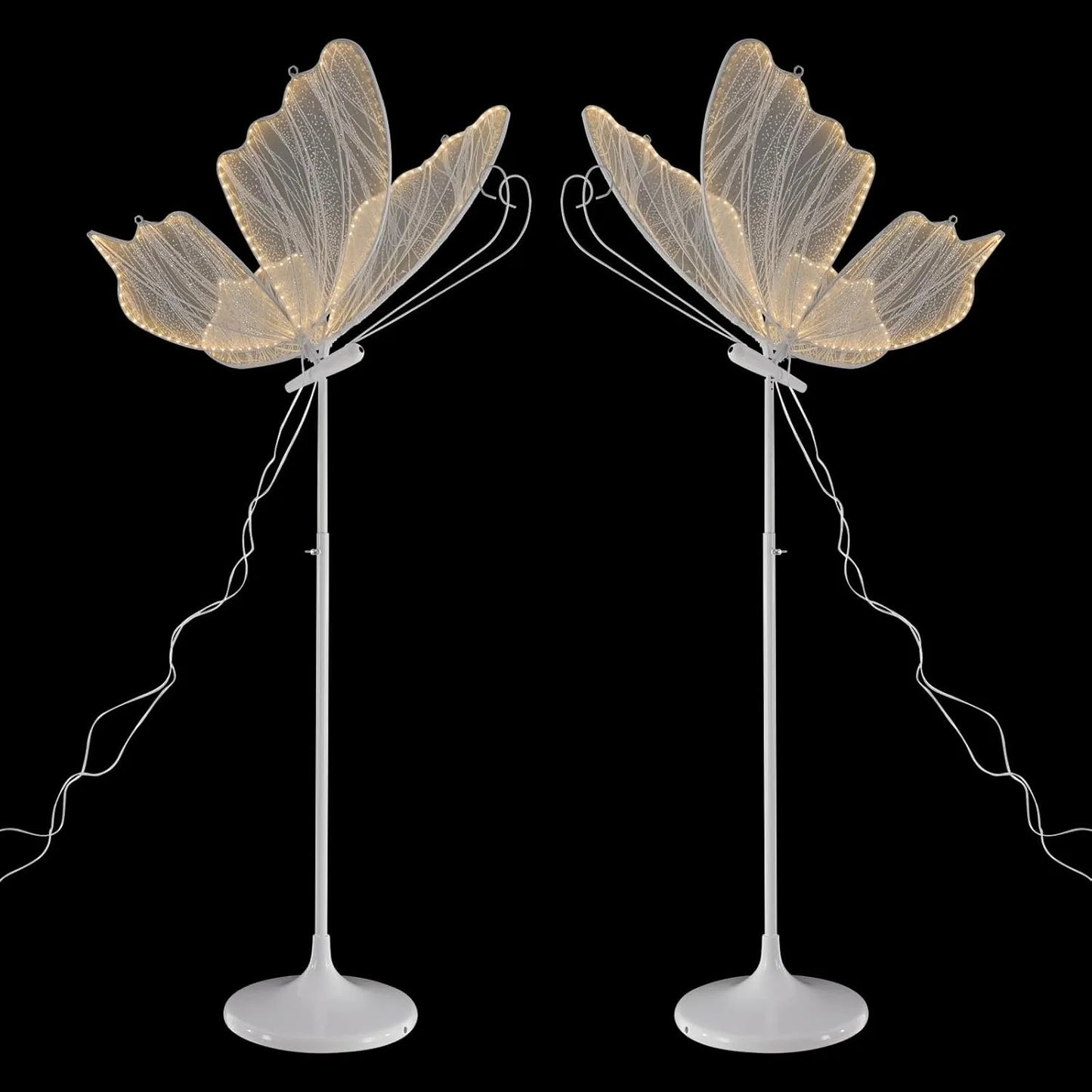 2PCS Wedding Butterfly Floor Lamp LED