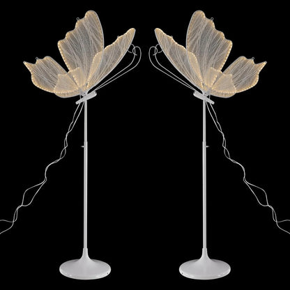 2PCS Wedding Butterfly Floor Lamp LED