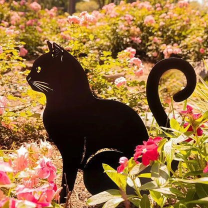 Exclusive Cute Cat Garden Decorative Silhouette -Perfect Outdoor Statues for Garden