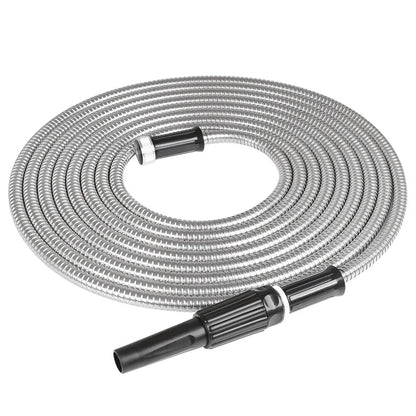 25FT Stainless Steel Metal Garden Water Hose