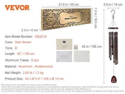 SucceBuy Wind Chimes for Outside Deep Unique Memorial Wind Chimes for Outdoor Decor  Patio Porch Garden