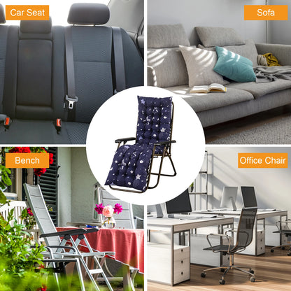 Patio Chaise Lounger Cushions Indoor/Outdoor