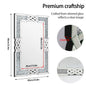 Large Crystal Crush Diamond Mirror Decorative Wall Hang Mirror for Bedroom Hallway Living Room