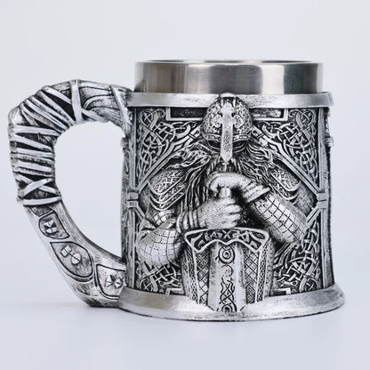 Valhalla Viking Stainless Steel Nordic Tankard