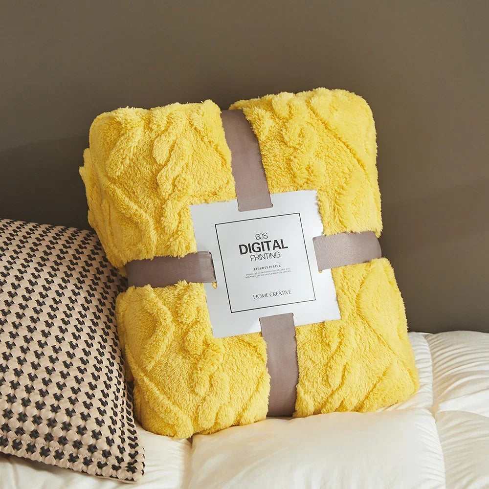 Fluffy Coral Velvet Blanket