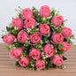 18 Heads Rose Bouquet  Silk  Bouquet Wedding  Flowers