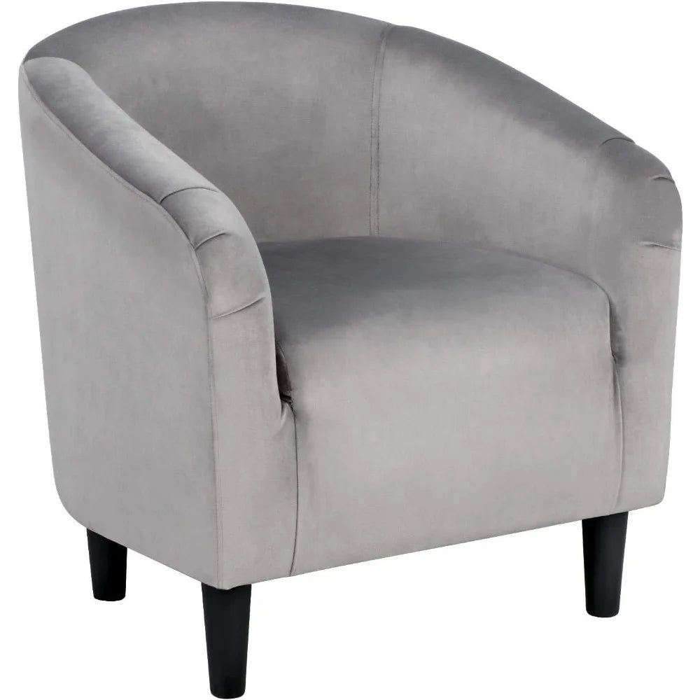 Barrel Chair, Modern Accent Chair Comfy Velvet Chair  for Living Room Bedroom Office,