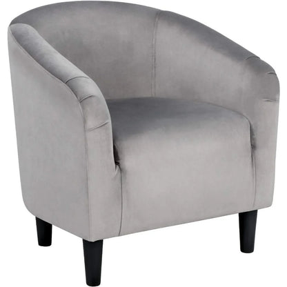 Barrel Chair, Modern Accent Chair Comfy Velvet Chair  for Living Room Bedroom Office,