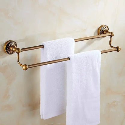 Tuqiu Antique Bathroom Hardware Towel Rack,Paper holder Toilet Brush Holder,hooks