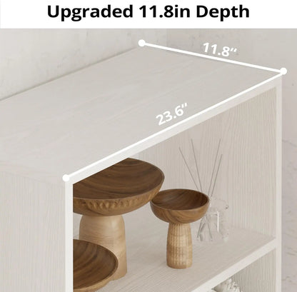 IRONCK Industrial Bookshelves and Bookcases with Doors 11.8 in  5 Shelf  Bookcase