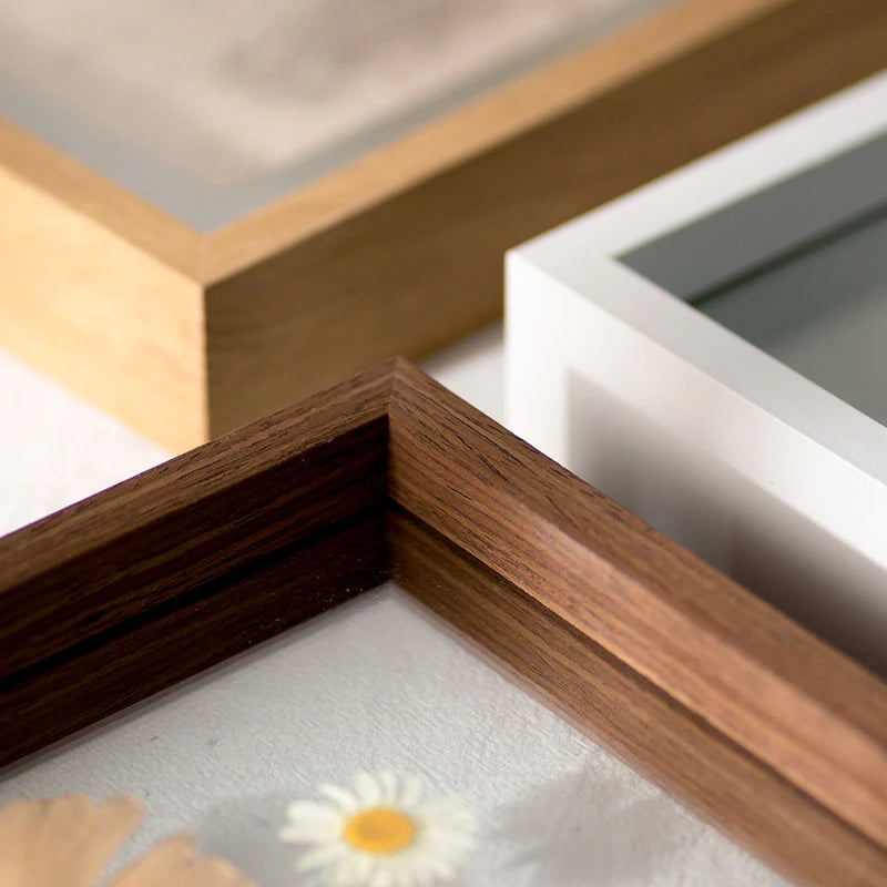 Wood Specimen Frame With Real Glass