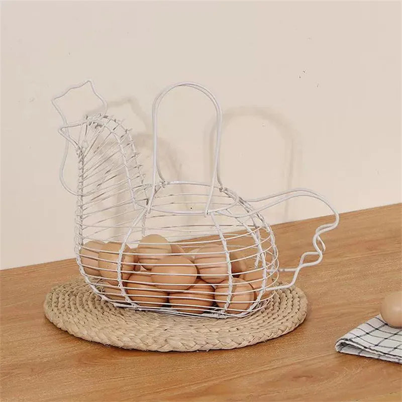 Chicken Shaped Egg Holder Basket