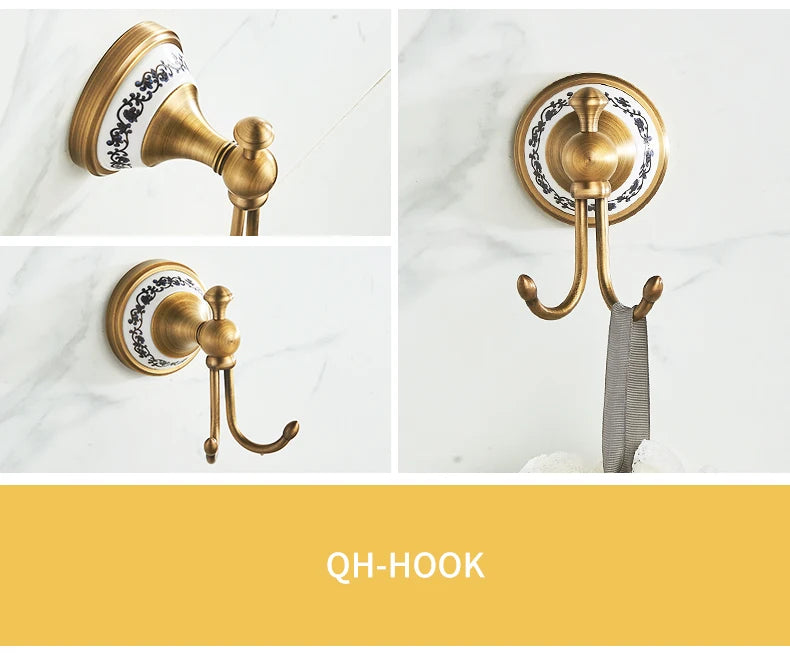 Antique Bronze Bathroom Hardware Set