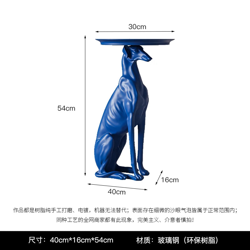 Dog Statue Sculpture, Coffee Table, Living Room Decoration,