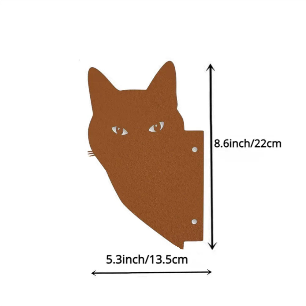Exclusive Cute Cat Garden Decorative Silhouette -Perfect Outdoor Statues for Garden